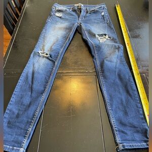 Mudd Ripped Skinny Jeans - Dark Blue